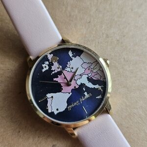 🎉Host Pick🎉 Kate Spade Going Places Europe map leather Watch
